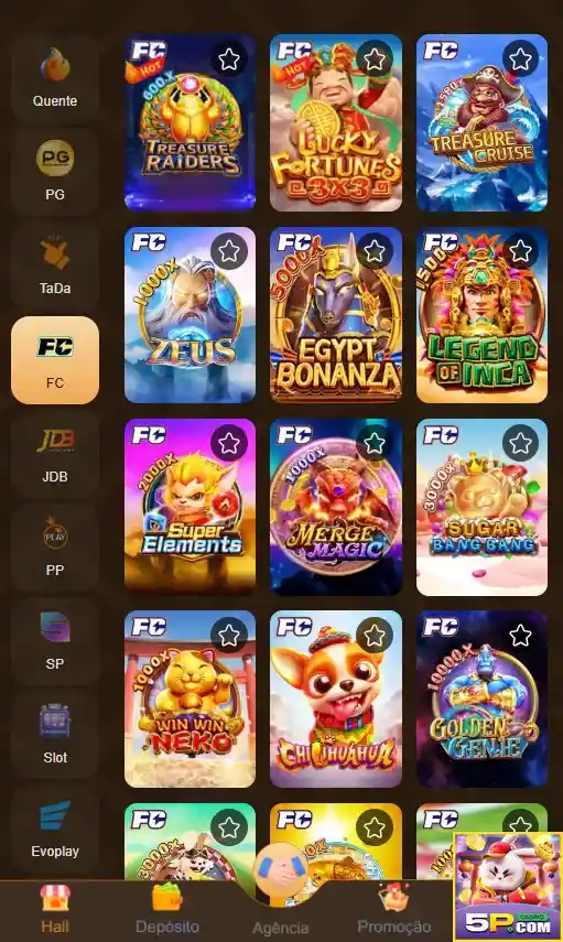 5p jogue em exclusivo entretenimento online
